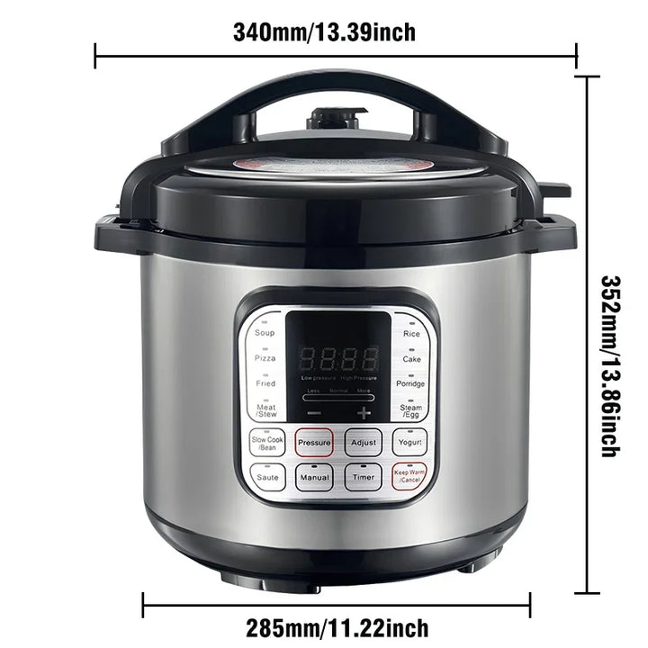 5L Smart Electric Pressure Cooker – 9-in-1 Multicooker – Bright